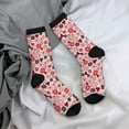 thumbnail image 5 of Fuzoiu Cute ladybugs red Print Athletic Crew Socks for Men & Women,Casual Crew Socks,Above Ankle Crew Socks for Business, Casual, 5 of 6