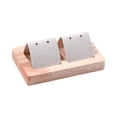 thumbnail image 4 of Soporte para pendientes con tarjeta, soporte para colgar, base de madera, etiquetas para pendientes, expositor de pendientes Sostenga 2 pares, 4 of 8