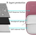 thumbnail image 3 of Mosiso 13.3 inch Laptop Sleeve for MacBook Pro 14 inch M4 M3 M2 M1 Lenovo Dell HP Asus Acer, Protective Neoprene Notebook Bag with Small Case, Dusty Rose, 3 of 6