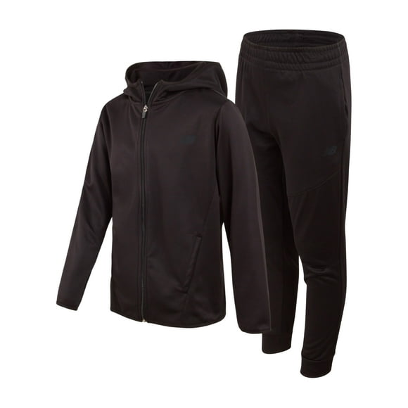 Sudadera New Balance Performance Fleece para niños, talla 10, color negro