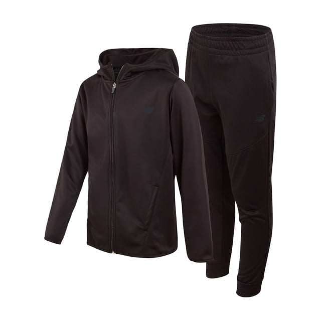 Sudadera New Balance Performance Fleece para niños, talla 10, color negro