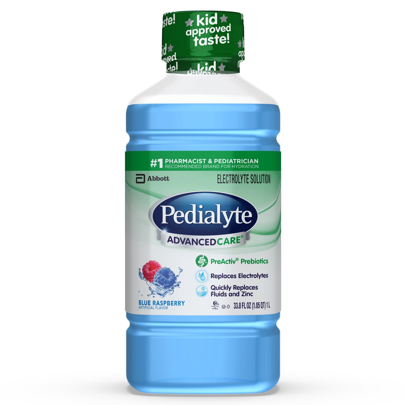 Pedialyte AdvancedCare Electrolyte Solution 1 Liter With PreActiv