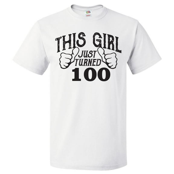 100th Birthday Gift For 100 Year Old This Girl Turned 100 T Shirt Gift