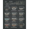 thumbnail image 2 of Braun Studio 15x18 Gold Ornate Wood Framed with Double Matting Museum Art Print Titled - Coffee Menu, 2 of 4