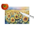 thumbnail image 2 of Sunflowers in Watercolor Glass Cutting Board Large 12 in x 15 in, 2 of 5