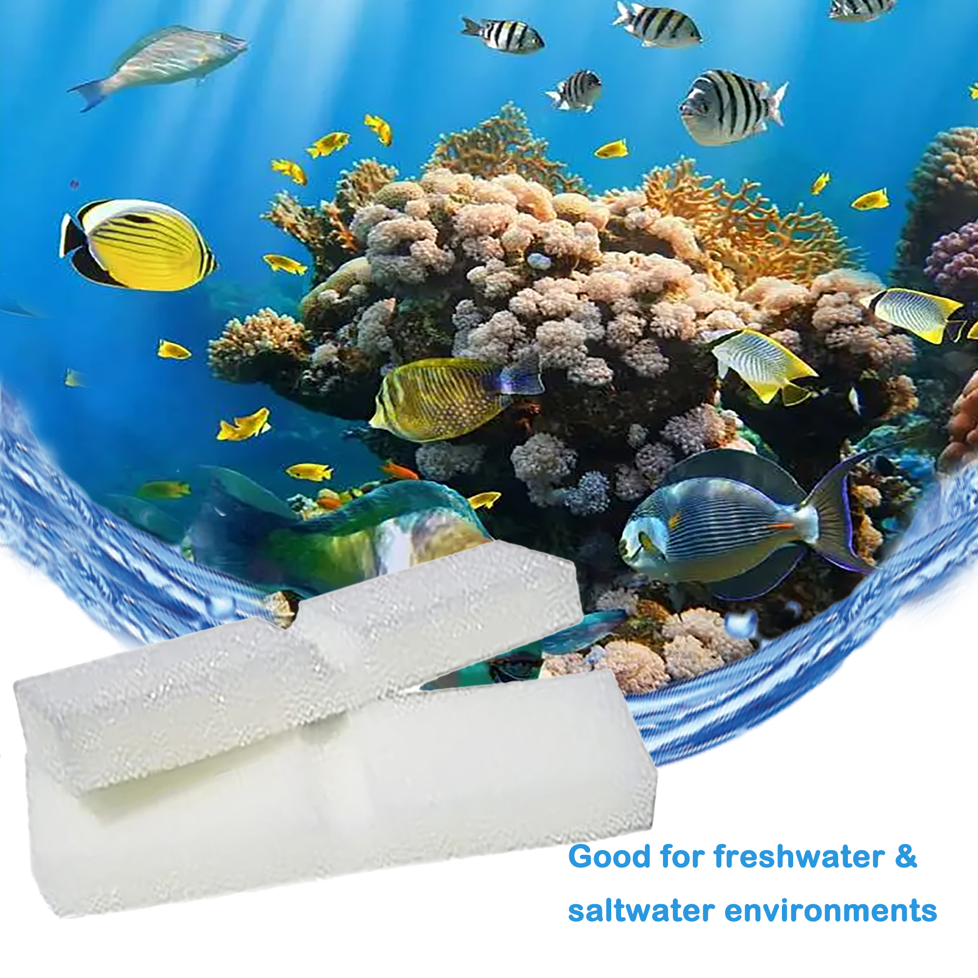 Delapan Fish Foam Pre-Filter Sponges for Canister Filters and Fluval Fx4 FX5 FX6 Aquarium Filter Media, 6 Pack