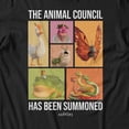 thumbnail image 3 of Disney Pixar Hoppers Animal Council Summoned Men's T Shirt (Black, S-3XL), 3 of 4