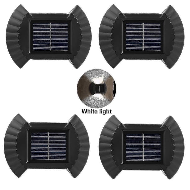 2026 4pcs Solar Wall Light Outdoor Garden Balcony 8 Leds Durable Festival Backyard