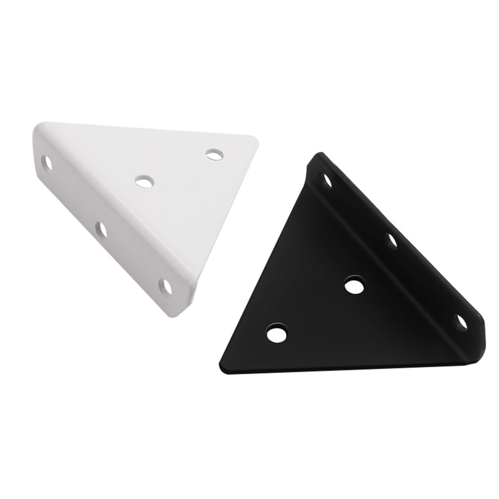 TIERPOP Floating Shelf Bracket Triangles Metal Shelf Bracket Heavy Duty Shelf Wall Mounted Invisible Brackets 4-piece