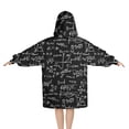 thumbnail image 2 of Math Equations Trigonometry Black Pattern Blanket Hoodies for Kids 6-13YR Oversize Wearable Blanket Hoodies for Boys Girls Teens, 2 of 7