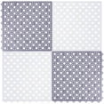 thumbnail image 5 of WHAMVOX Bathroom 4Pcs Non Slip Shower Mat with Drainage Holes and Quick Dry TPE Material in White or Gray, 5 of 8