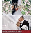 thumbnail image 3 of Realistic Handmade Pink Wreaths for Front Door, Window, Wedding, Wall Home Decor -17Inch Artificial, 3 of 5