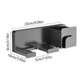 thumbnail image 3 of Soporte de pared para secador de pelo sin necesidad de taladrar | Organizador de baño | Estante multifuncional para herramientas de peluquería | Soporte adhesivo para plancha, rizador y cepillo, 3 of 6