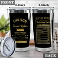 thumbnail image 2 of Social Worker Gifts Tumbler for Women Men,20 oz Stainless Steel Insulated Tumblers with Lid, Thank You for Being Awesome Gift for Social Worker (social woker), 2 of 7