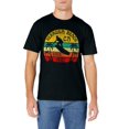 thumbnail image 2 of Vintage Palm Tree Graphic T-Shirt for Men California Beach Tee for Women Casual Black Short Sleeve, 2 of 3