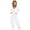 D422/White, variant on Afdoent Girls Sweatsuit Sets Stylish Solid Color Hoodie And Wide Leg Sweatpants Casual Two Piece Outfit For Everyday Play And Comfort 8-9 Years