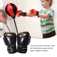 thumbnail image 4 of Wosthever 1 par de guantes de boxeo para niños, entrenamiento de cuero, Sparring, Fitness, gimnasio, entrenamiento, guantes para niños, Boxers Boxeo Negro, 4 of 6