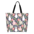 thumbnail image 1 of Disketp Llamas Bolsa Tote Estampada para Mujer, Bolso de Hombro y de Mano para Compras y Viajes, 1 of 8