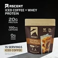 thumbnail image 3 of Ascent Iced Coffee Protein Powder - High Protein Coffee Powder, 20 g Protein & 100 mg Caffeine from Premium Colombian Coffee, Zero Artificial Flavors & Sweeteners - 15 Servings, 3 of 8