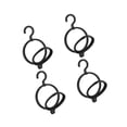 thumbnail image 1 of 4 Pcs Support de Perruque Portable Séchoir à Perruques Noir Cintre de Séchage pour Rangement de Placard Voyage, 1 of 9