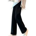 thumbnail image 5 of REALiKUN Teens Girls' Straight Leg Sweatpants Women's High Waisted Wide Leg Long Pants Baggy Joggers Pants, 5 of 7