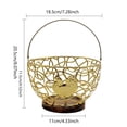 thumbnail image 3 of Wrought Iron Fruit Basket, Countertop Storage Organizer with Open Wire Design for Fresh Produce, Eggs, Snacks, and Bread, Durable Metal Kitchen Counter Basket for Home Organization, 3 of 6