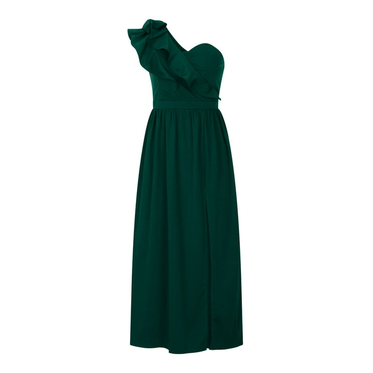 green emerald velvet dress Green Chiffon Long A-Line Prom Dress, Long Sleeve Evening Graduation D