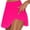 Hot Pink 1, variant on EQWLJWE Shorts For Women Casual Summer Women's Summer Pleated Tennis Skirts Athletic Stretchy Short Yoga Fake Two Piece Trouser Skirt Shorts Shorts For Women Clearance