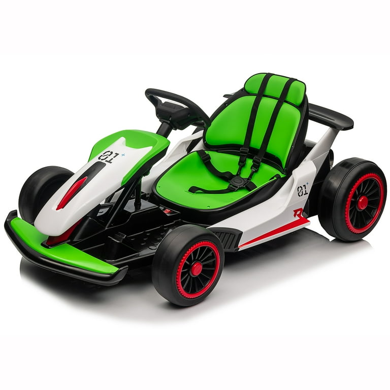 Joyracer 24V Ride on Toys, Kids Electric Go Kart 400W Motor Power