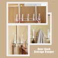 thumbnail image 3 of Simple Style Door Back Hanger Storage Hook Multipurpose Space Saving No Drilling Steel 1pc, 3 of 6