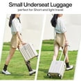 thumbnail image 2 of Hanke 14" Adult 2-Piece Hardside Underseat, Ivory White, 2 of 9