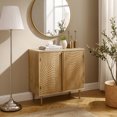 thumbnail image 5 of Art Leon 2 Drawer Console Table Rustic Buffet Cabinet Kitchen Table Pine Wood Finished, 5 of 7