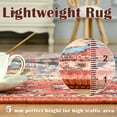 thumbnail image 5 of TWINNIS Boho Area Rug Soft Indoor Living Room Carpet,Red Bohemian Rug for Bedroom,4'x6'Non-Slip Washable Decorative Rug, 5 of 7