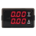 thumbnail image 1 of DC0-100V 10A LED Voltímetro Digital Amperímetro Coche Motos Voltaje Medidor de Corriente Detectores Probador Fácil de Usar, Rojo, 1 of 5