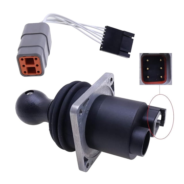 Jeenda Conjunto de controlador de joystick de doble eje 62390GT 101174 101174GT con adaptador de arnés 119613GT Compatible con Genie S-45 S-60 S-65 S-80 S-85 S-100 S-120 Z-45/25J IC Z-51/30J Z-60/34
