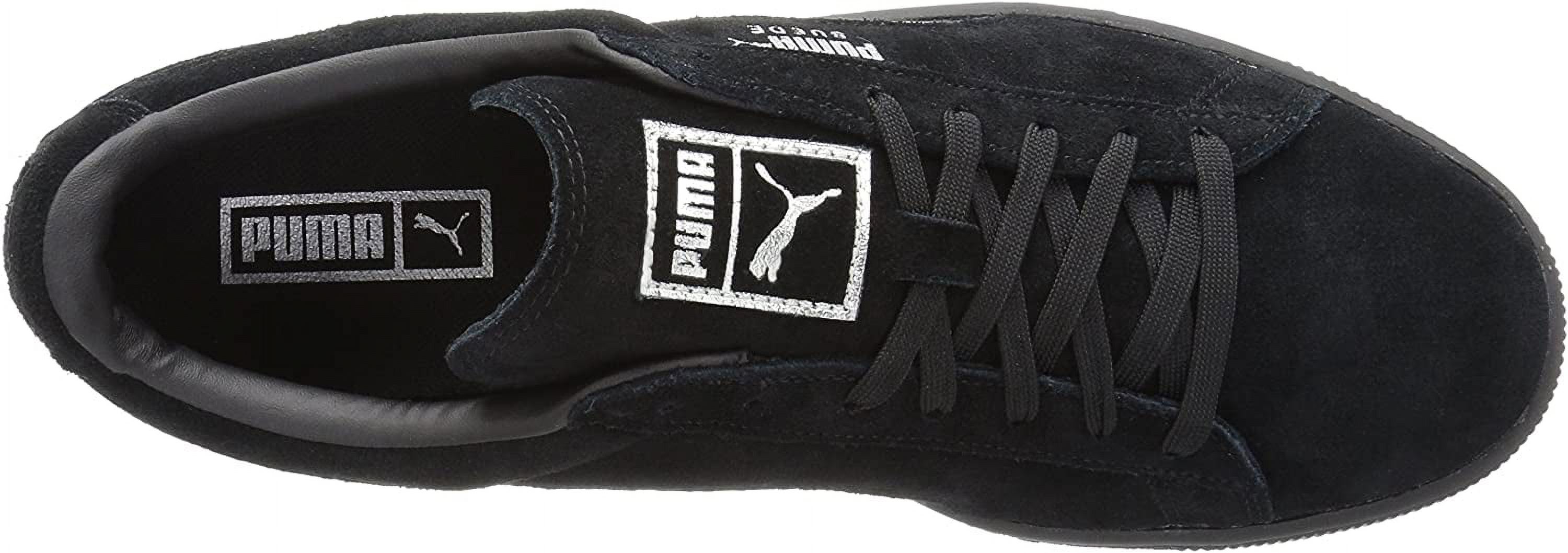 PUMA 363164-06 : Men's Suede Classic Mono Reptile Fashion Sneaker, Black (Puma Black-puma Silv, 8.5 D(M) US) - image 5 of 8