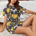 thumbnail image 4 of Sikiie Mouse Cheese Womens Pajama Sets Short Sleeve Top With Pants Sleepwear 2 Piece Lounge SetLarge, 4 of 6