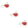thumbnail image 1 of Speravity Metal Heart Shape Lock Solid Color Wardrobe Replacement Cabinet Anti-rust Key Padlock Drawer Decorative Meaningful with rojo 3piezas, 1 of 6