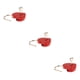 thumbnail image 2 of Candado en Forma de Corazón Kenally Metal Color Rojo 3Conjunto, 2 of 6