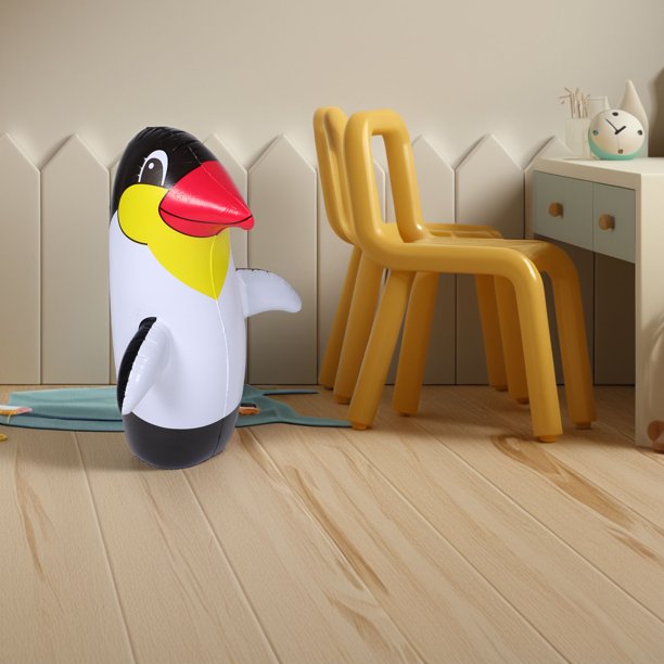 TiSkying Pingüino Inflable Para Piscina | Set De 5 Vasos De Pingüino De 22 Cm | Juguete Educativo Y Divertido Para Niños | Colores Aleatorios