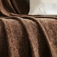 thumbnail image 5 of Bourina Chenille Brown Throw Blanket for Couch, Suitable for Adult, Soft and Lightweight, 50"⨉60", 5 of 9