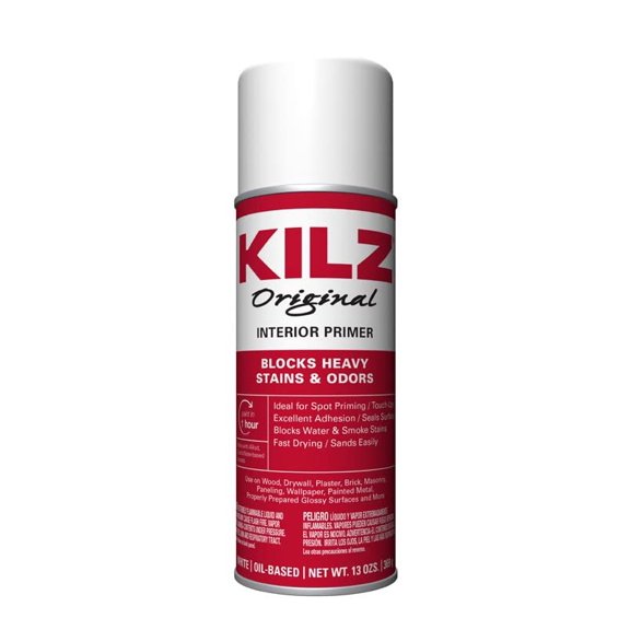 KILZ White Original Flat Oil-Based Paint Primer, 13 oz, 12 Pack