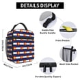 thumbnail image 3 of Insulated Lunch Bag Colorado-Texas-Flag Reusable Lunch Box for Men Women, 3 of 7