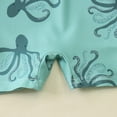 thumbnail image 6 of Hienoo Boys UPF 50+ Short Sleeve Rashguard One-Piece Swimsuit Bathing Suit, Sizes 0-3T, 6 of 7