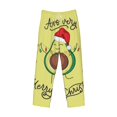 thumbnail image 6 of Daiia Avocado Merry Christmas Men's Sleep Pant with Pockets and Drawstring,Pajama Pants-Small, 6 of 9