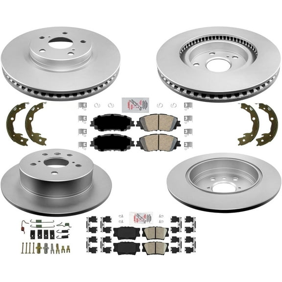 Coated Rotors & Brake Pads Built In Japan Vin J SE Replacement Parts For Toyota Camry 2.5 2018-22