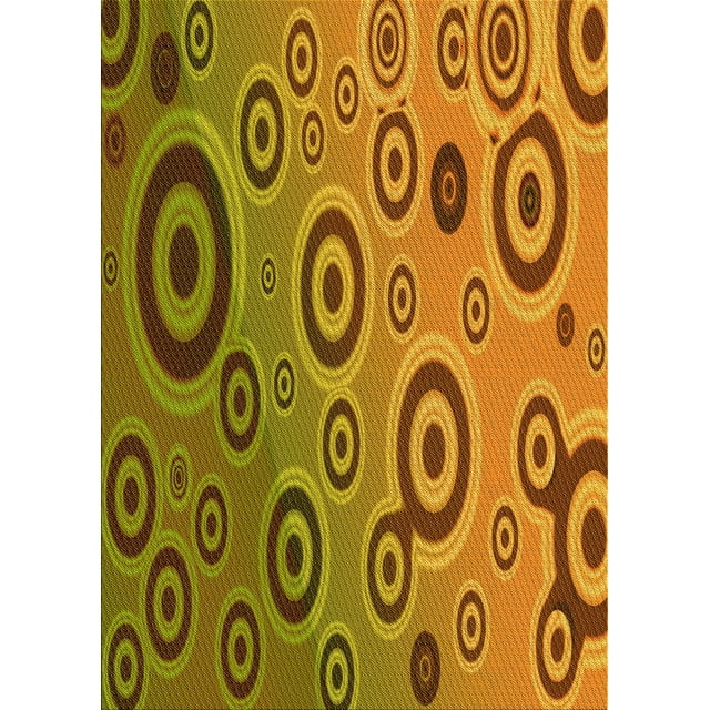Ahgly Company Tapis Rectangulaire Lavable en Machine Intérieur Transitionnel Acajou Brun, 4 Pieds x 6 Pieds