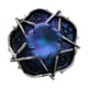 thumbnail image 3 of Estatua con Base de bola de estrella y flor Macarena figura de resina dor Azul Púrpura Plata, 3 of 8