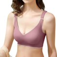 thumbnail image 3 of Sngxgn Sports Bras Padded Cropped Bras for Yoga Workout Fitness Low Impact(Purple,XXXL), 3 of 9