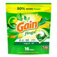 thumbnail image 1 of Gain Flings Capsules de Détergent à Lessive, Parfum Original, avec Protection Anti-Odeurs, Capsules de Savon à Lessive Concentré, 16 Unités, 1 of 8